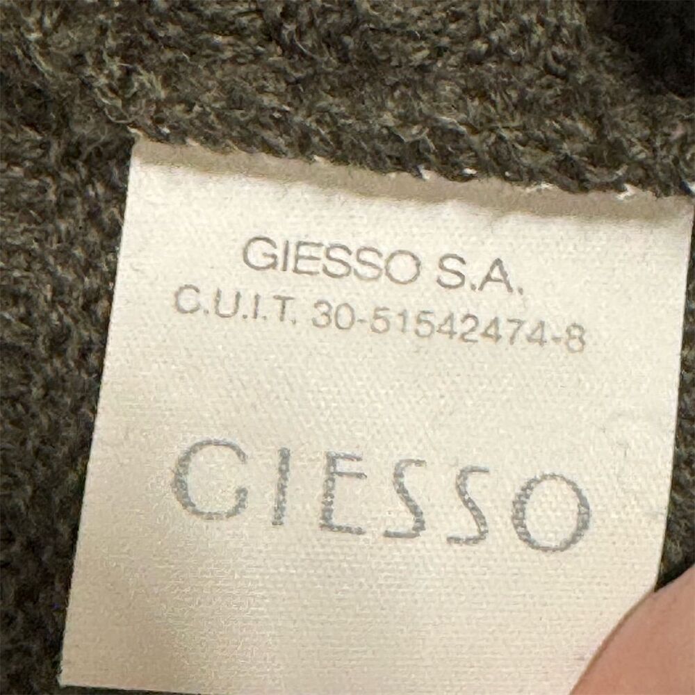 GIESSO 70%‎ Wool Blend Ribbed Long Coatigan Shawl Collar Cardigan Sweater 3 M/L - Picture 8 of 9